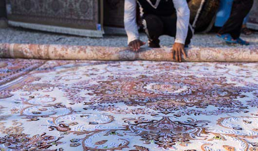 روش اصولی لول کردن قالی در قالیشویی شهران